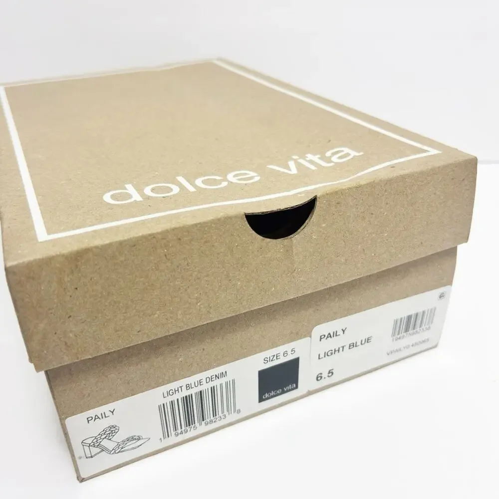 DOLCE VITA PAILY LIGHT BLUE WOMEN HEELS SIZE 6.5 BRAND NEW WITH BOX